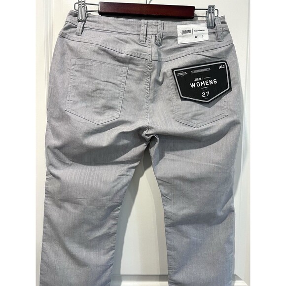 Publish Pants Women Size 27 Light Grey Cotton Straight Leg Mid Rise Relaxed - Picture 8 of 10